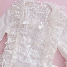 Load image into Gallery viewer, ‘Clair de Lune’ Rococo Style Lace Gown One-piece + Bonnet Set