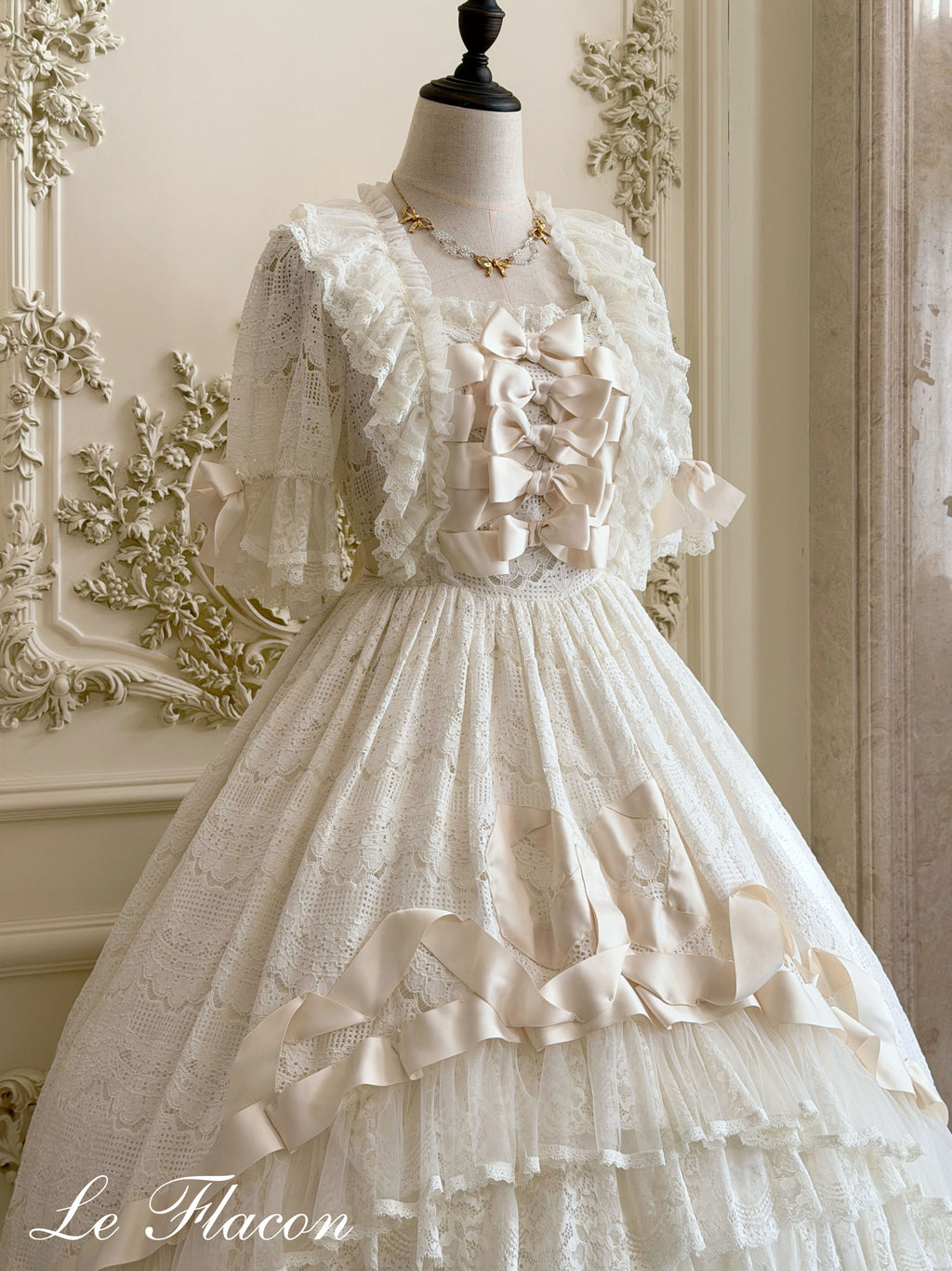 For Valentine III Rococo Style Lace Gown One-piece
