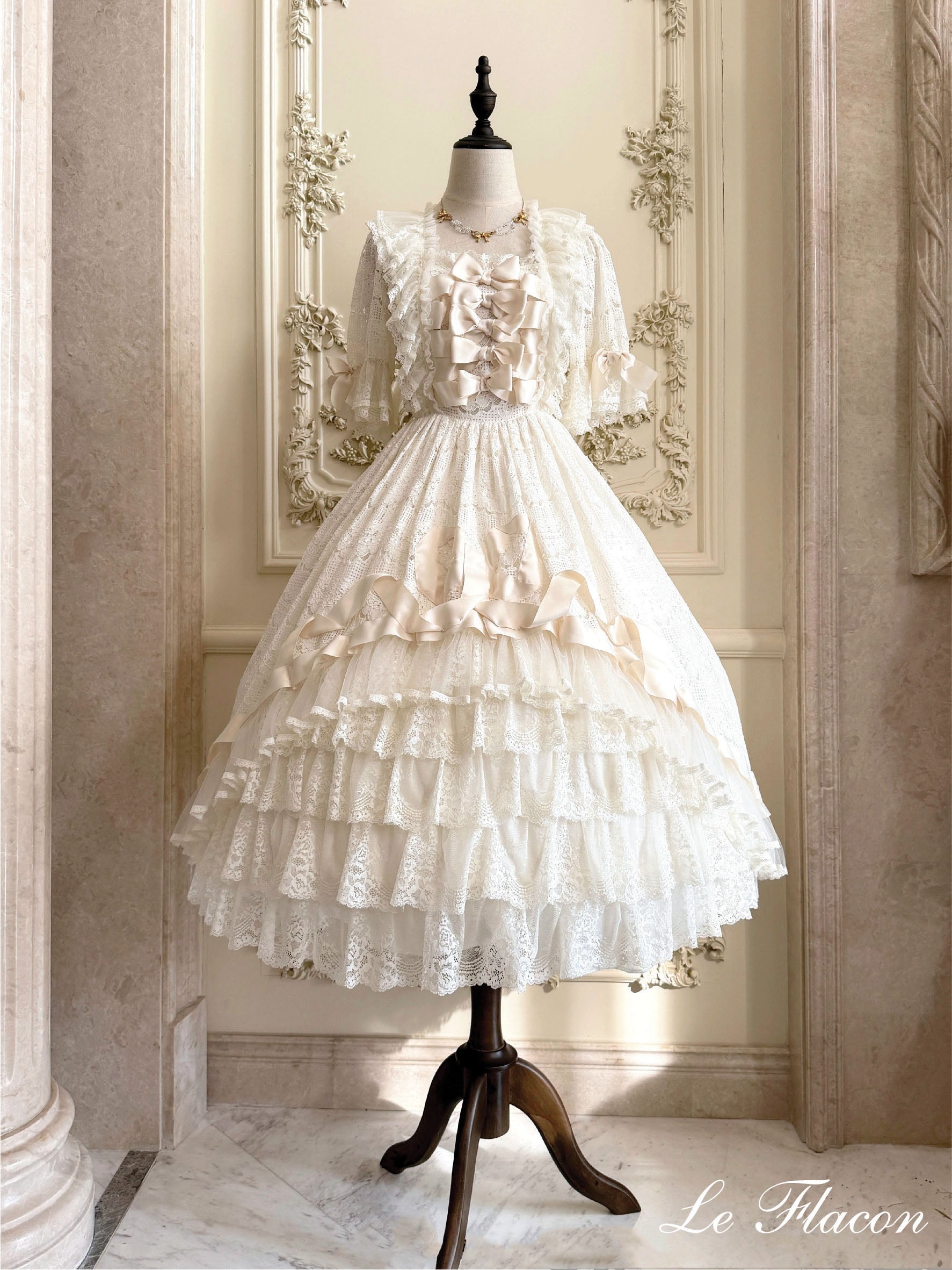 For Valentine III Rococo Style Lace Gown One-piece