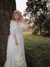 Load image into Gallery viewer, [Le Beau Temps Pre-order] Loire Valley Off-white Cotton One-piece
