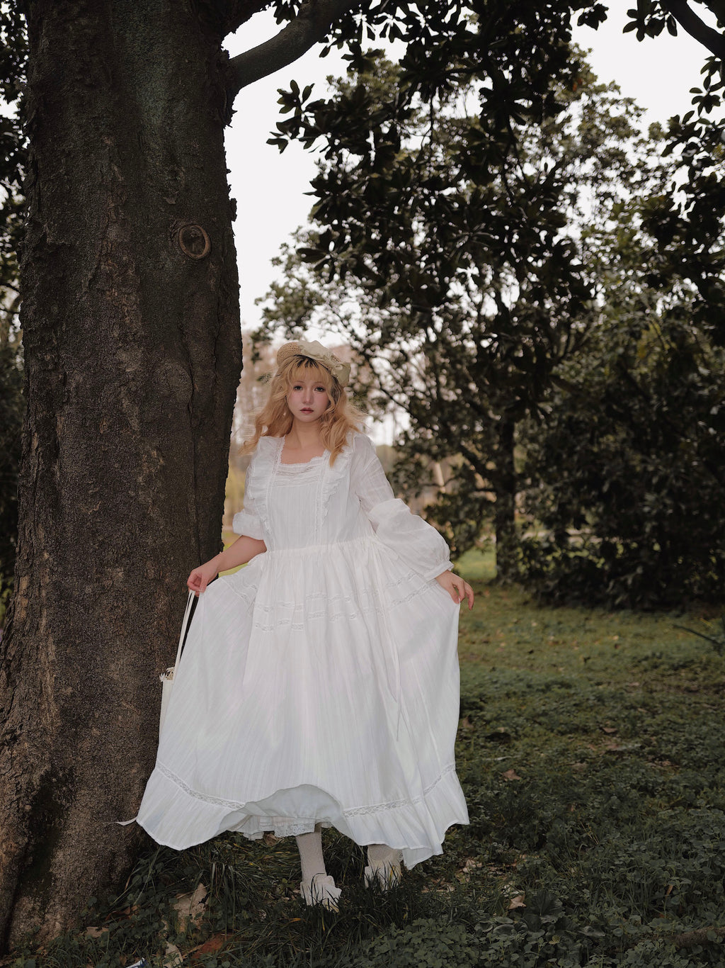 Loire Valley Off-white Cotton One-piece