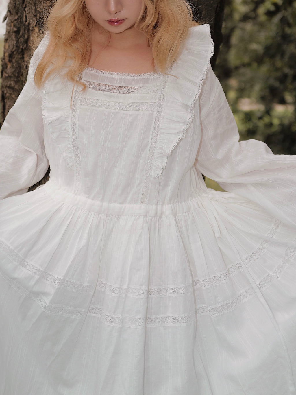 Loire Valley Off-white Cotton One-piece