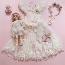 Load image into Gallery viewer, [In Stock] ‘For Valentine’ Rococo Style Lace Gown One-piece
