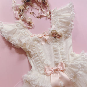 ‘For Valentine’ Rococo Style Lace Gown One-piece