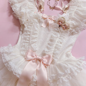 ‘For Valentine’ Rococo Style Lace Gown One-piece