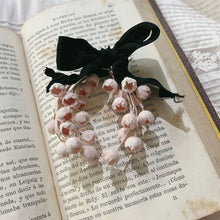 Load image into Gallery viewer, [Pre-order] Millinery Flowers Handmade Lily of the Vally Ribbon Brooch
