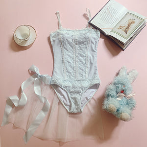 [In Stock] 'Pink Bubble Dream' Vintage-inspired Swimsuit Set