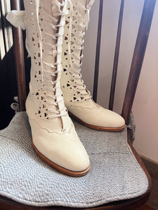 [Kitten's Ankles Pre-order] Une Nuit Blanche Edwardian Era Antique-style Boots [Limited Edition]