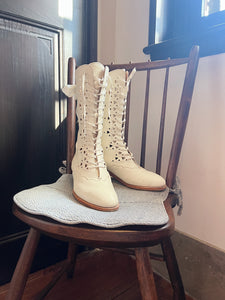 [Kitten's Ankles Pre-order] Une Nuit Blanche Edwardian Era Antique-style Boots [Limited Edition]