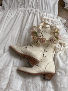 [Kitten's Ankles Pre-order] Une Nuit Blanche Edwardian Era Antique-style Boots [Limited Edition]