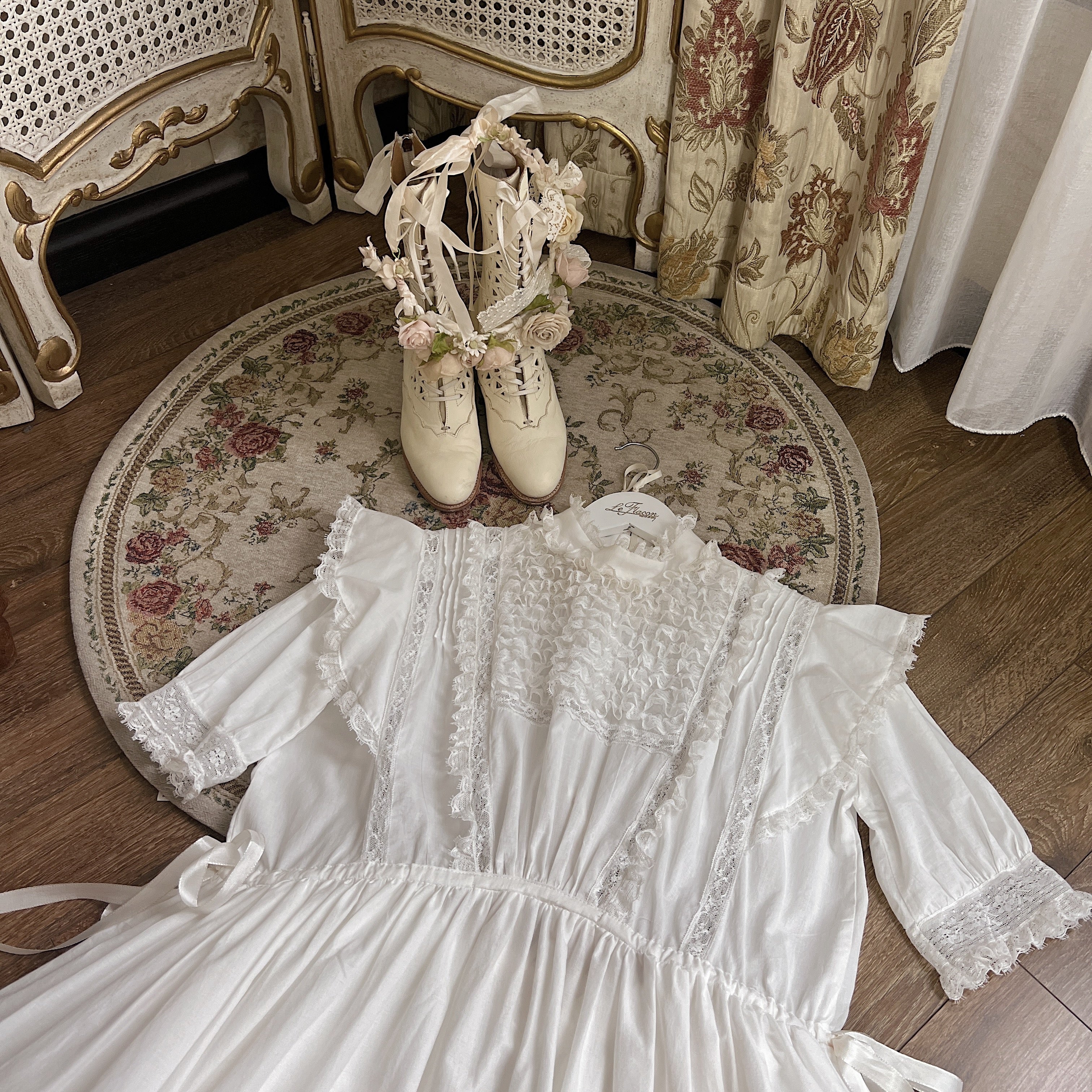[Pre-order] Une Nuit Blanche Edwardian Era Antique-style Boots [Limited Edition]