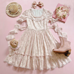 [In Stock] 'La Feerique Roseraise' Vintage-inspired Rose One-piece
